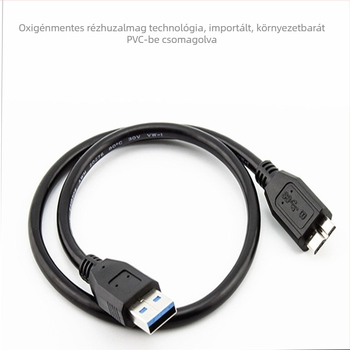 USB 3.0 Type-A-tól Micro-B-ig adatkábel külső merevlemezhez