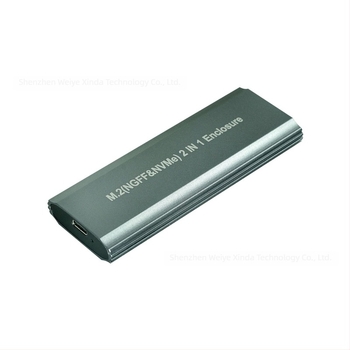 Yesunion M.2 szerszámmentes SSD tok, kettős SATA/NVMe támogatás, USB 3.1 Gen2 Type-C, 10Gbps, akár 2TB-ig