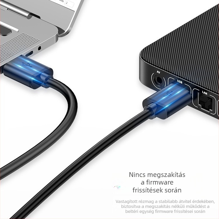 USB 3.0 adatkábel, férfi–férfi, laptopokhoz és külső merevlemezekhez, kétfejű USB tápcsatlakozó kábel, 1,5 m
