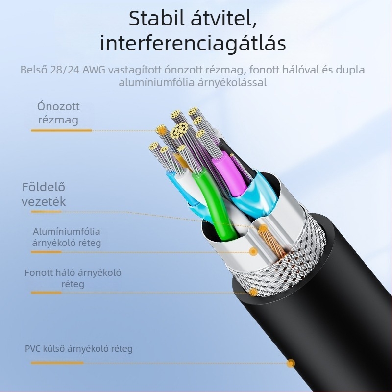 USB 3.0 adatkábel, férfi–férfi, laptopokhoz és külső merevlemezekhez, kétfejű USB tápcsatlakozó kábel, 1,5 m