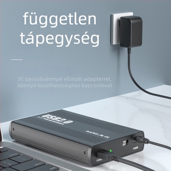 MAIWO K3502U2I IDE HDD külsőház 3,5 inch, USB 2.0, alumíniumötvözet + ABS ház, támogatja 2TB-ig