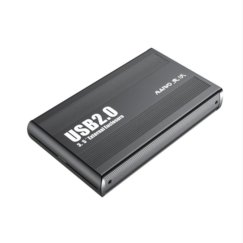 MAIWO K3502U2I IDE HDD külsőház 3,5 inch, USB 2.0, alumíniumötvözet + ABS ház, támogatja 2TB-ig