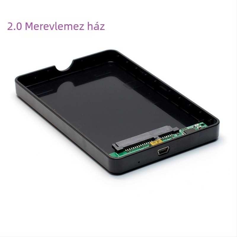 Laptop HDD külső ház SATA-hoz, USB 2.0, ABS anyag, OEM gyártás, 1 éves garancia