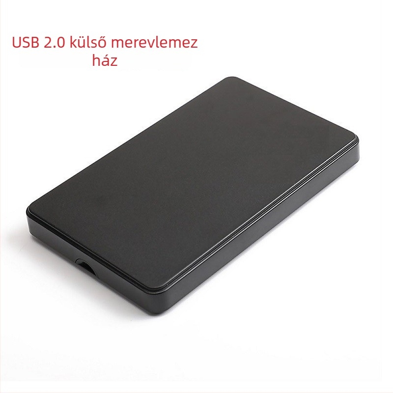 Laptop HDD külső ház SATA-hoz, USB 2.0, ABS anyag, OEM gyártás, 1 éves garancia