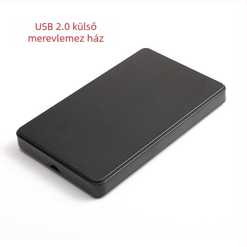 Laptop HDD külső ház SATA-hoz, USB 2.0, ABS anyag, OEM gyártás, 1 éves garancia