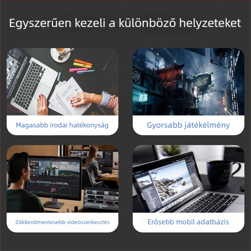 USB4 NVMe M.2 SSD ház Thunderbolt 4 támogatással, CNC alumínium-magnézium ötvözet, 40 Gbps átviteli sebesség, akár 4 TB