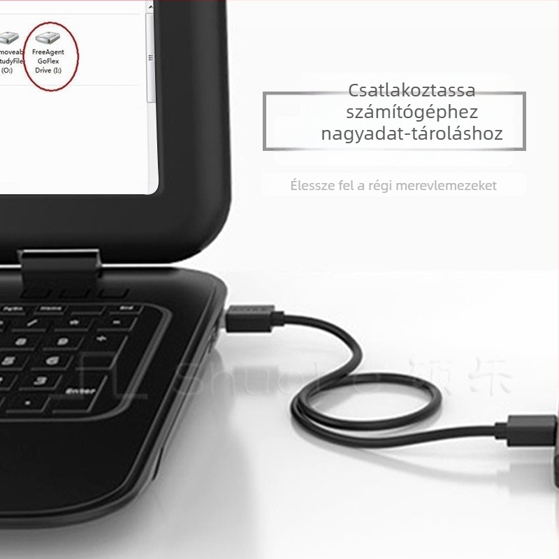 3,5 hüvelykes merevlemez-ház alumínium ötvözetből, USB 3.0, akár 3TB, átviteli sebesség 5 Gbps