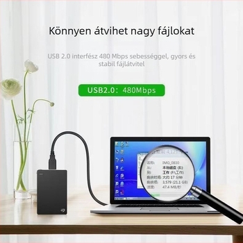 USB adatátviteli kábel USB A–USB A, 1,5 m, USB 2.0, számítógéphez és külső merevlemehez