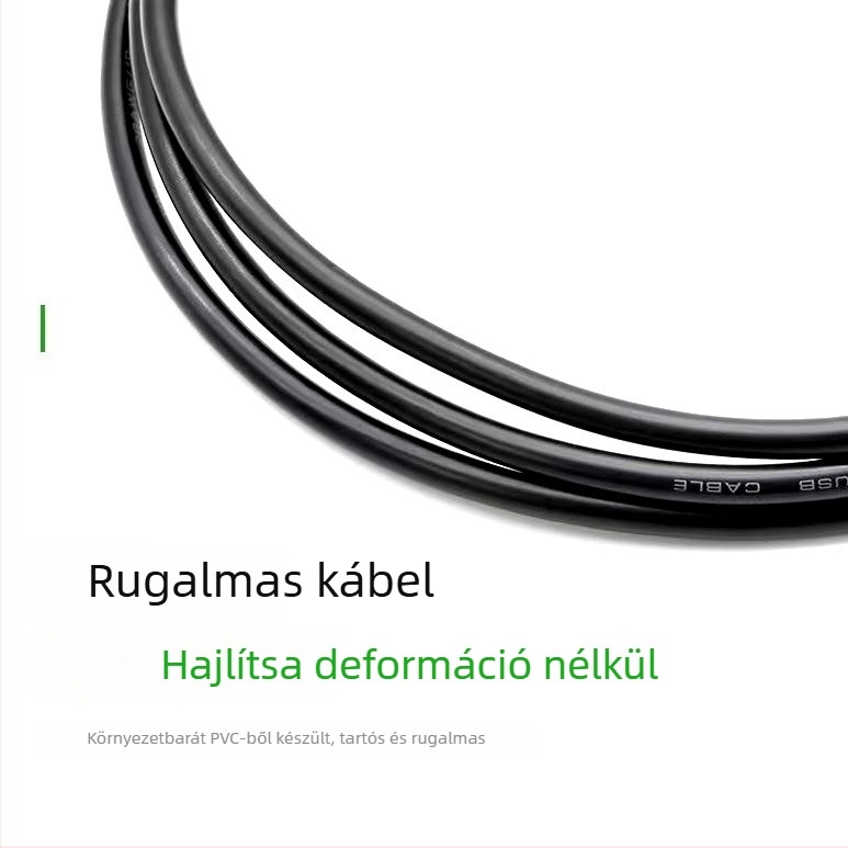 USB adatátviteli kábel USB A–USB A, 1,5 m, USB 2.0, számítógéphez és külső merevlemehez
