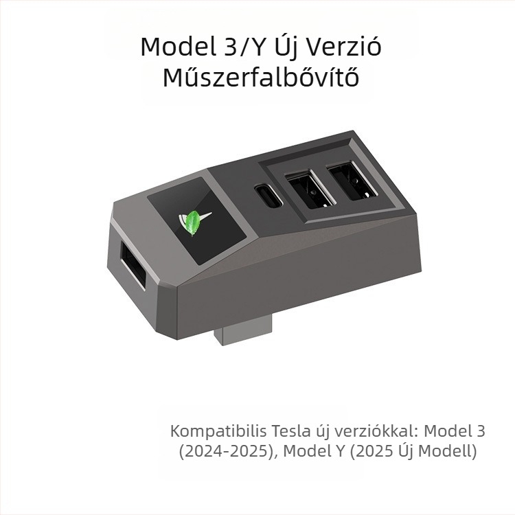 AH51 USB 3.0 4-portos glove box hub Tesla Model 3/Y számára (USB-tápellátás, külső tápegység nélkül)