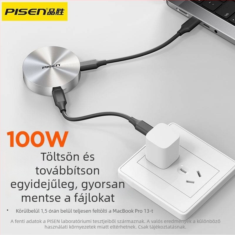 M.2 mágneses külső SSD-ház | USB 3.2 Gen2, PCIe 4.0, Maximum 2 TB-ig, Alumínium + Szilikon burkolat