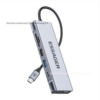 ESSAGER 8-in-1 bővítő dokkoló USB HUB és M.2 SSD tok - USB 3.2 Gen2, 10 Gbps