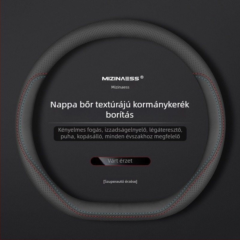 Lantu Free 2021–2023 modellhez illő bőrkormánykerék-borítás, bőrkormány-védő, varrás nélküli módosítás