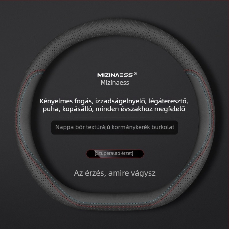 Lantu Free 2021–2023 modellhez illő bőrkormánykerék-borítás, bőrkormány-védő, varrás nélküli módosítás