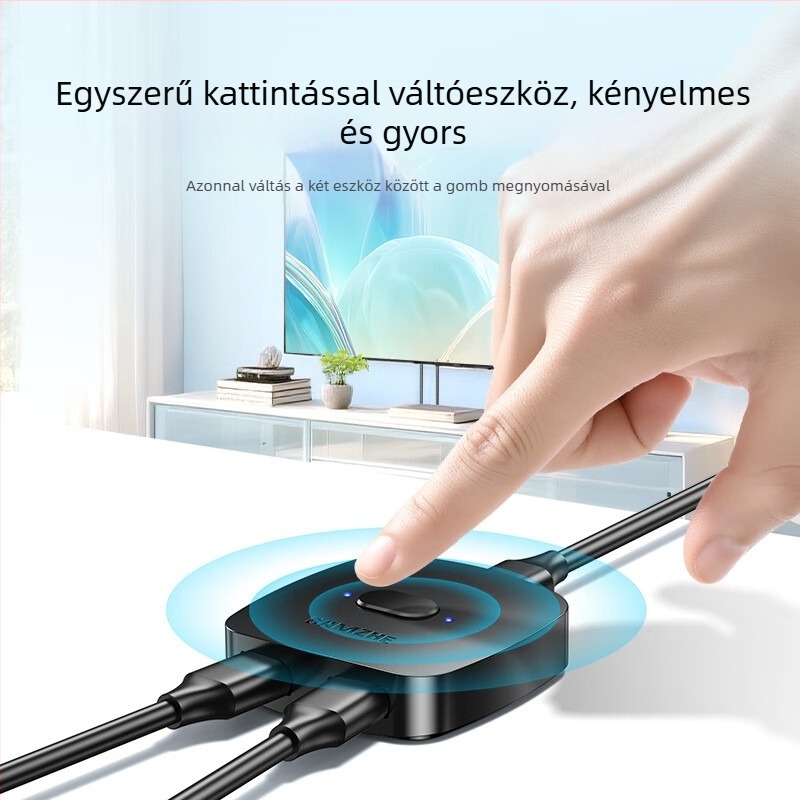 USB nyomtató osztó és kétirányú kapcsoló két számítógéphez – Modell Uq20/30, USB 2.0, 40 MB/s, 1,5 m kábel, külső tápegység nélkül, egér megosztás