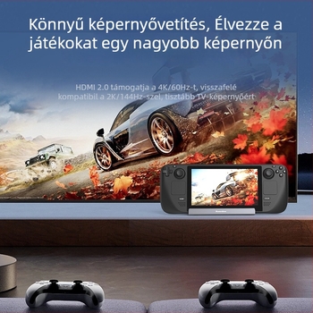 ROG Steam Deck USB-C dokk, hub 1–6, 5 Gbps, 10 cm kábel, külső tápellátás nélkül
