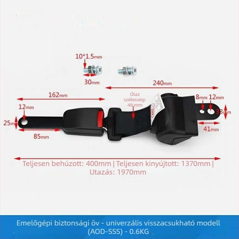 Targoncához ülésöv – univerzális biztonsági öv