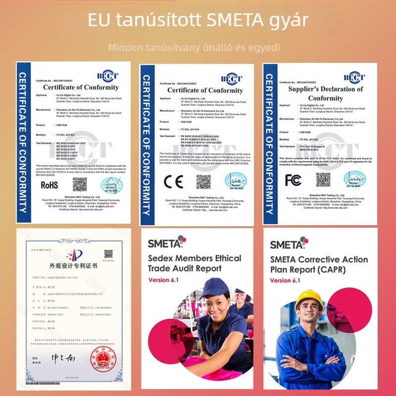 Type-C dokkoló 10 az 1-ben HDMI 4K60, Gigabites Ethernet, USB 3.0, Külső tápegység