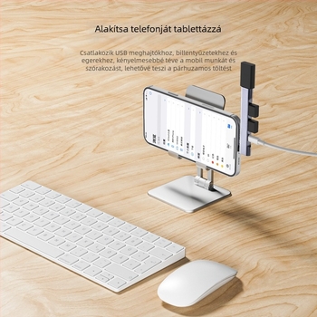 Apple WG-512 négyin‑egy dokkoló állomás Lightning interfésszel, 4-portos hub, külső táp nélkül