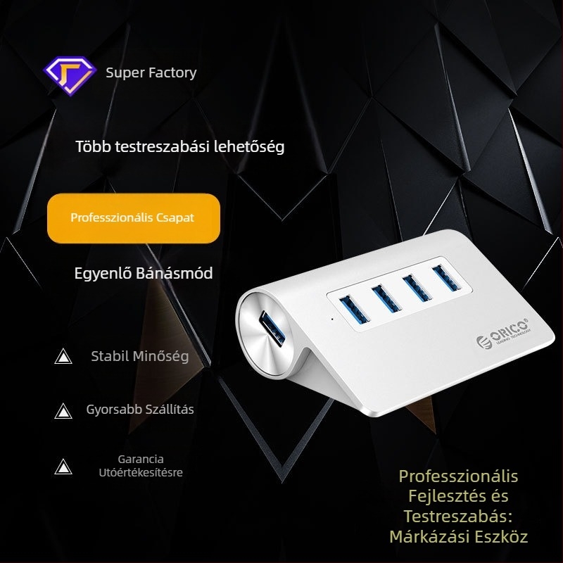 Orico USB 3.0 1-az-4 HUB ORICO-M3H4-V1-SV-BP