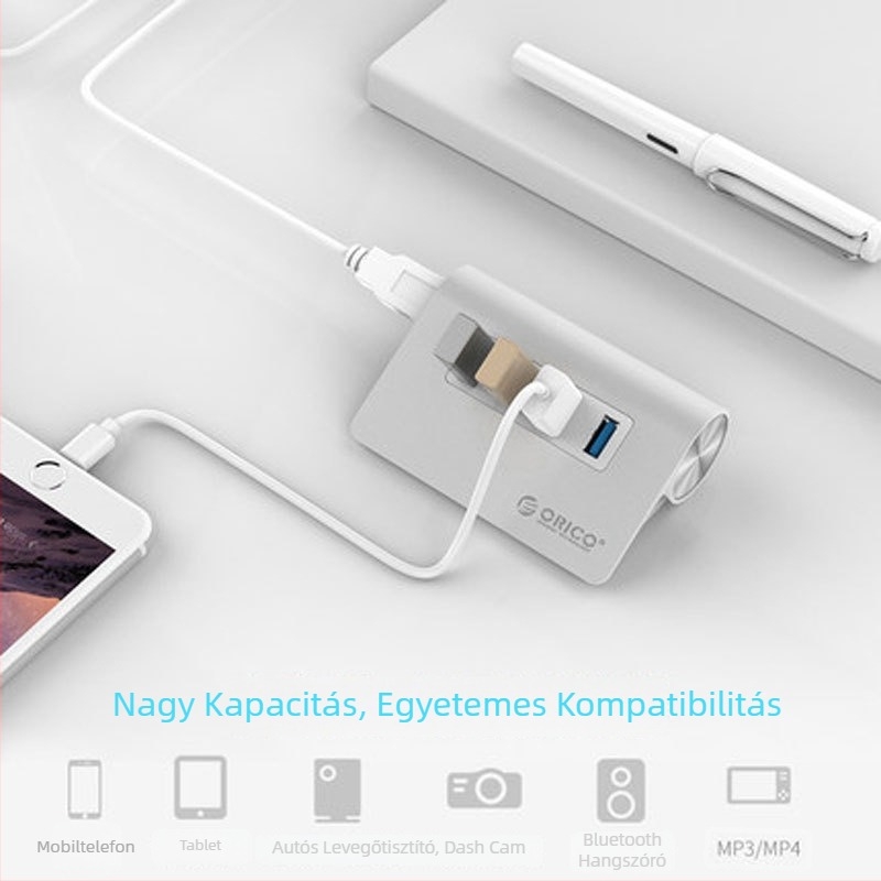 Orico USB 3.0 1-az-4 HUB ORICO-M3H4-V1-SV-BP