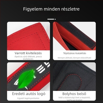 Autó biztonsági öv vállpárna készlet – négy évszakos univerzális védőpárna logóval
