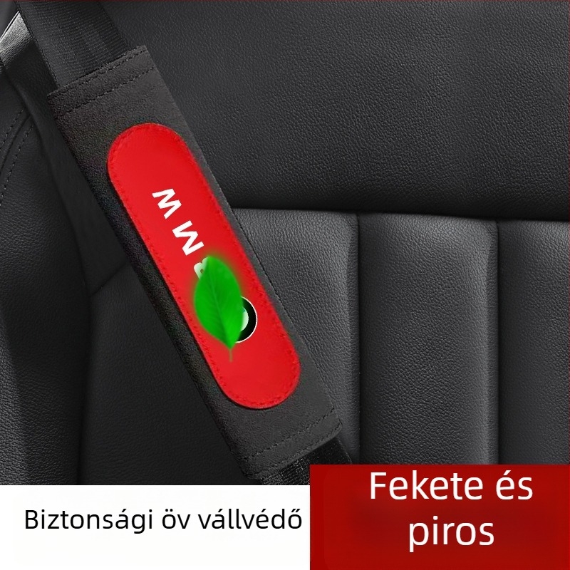 Autó biztonsági öv vállpárna készlet – négy évszakos univerzális védőpárna logóval
