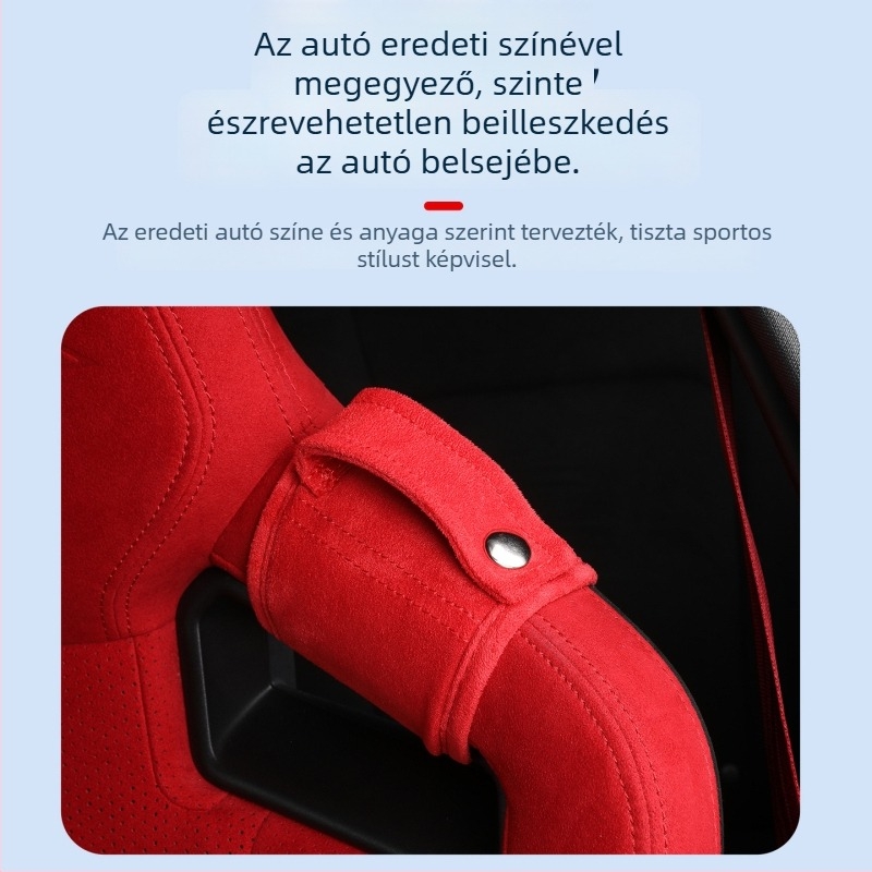 Honda Civic FL5 11. generációs ülésbiztonsági öv védőburkolat vállpárnával velúrból és pozícionáló állítással