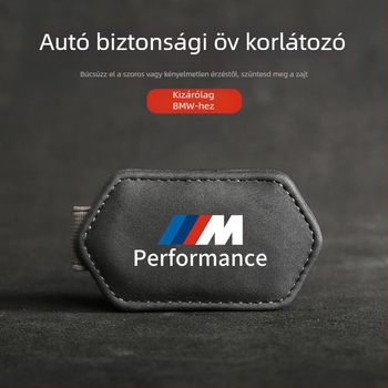 BMW biztonsági öv stopper csipesz – Cazes márka, logóval testreszabható, vállalati ajándékhoz ideális, kompatibilis a 3-as, 5-ös, 7-es sorozat és X3/X5 modellekkel