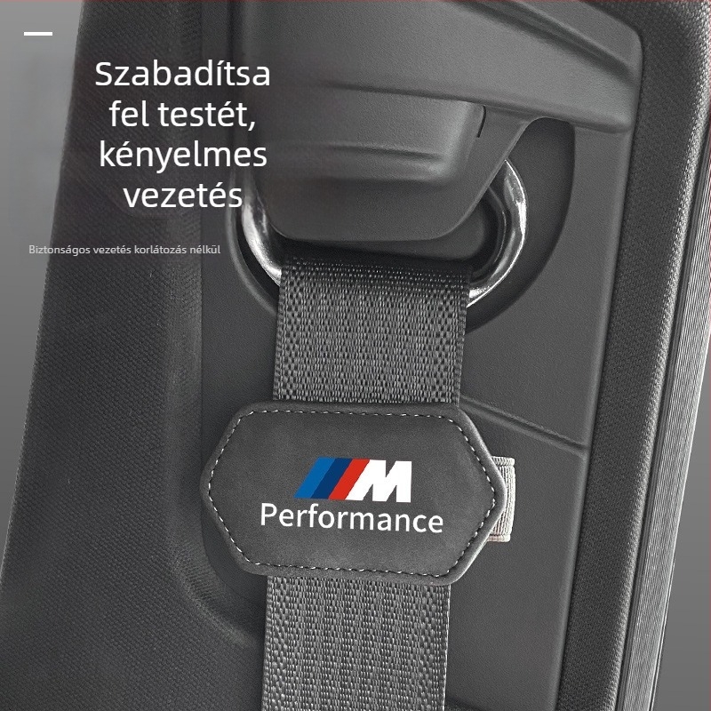 BMW biztonsági öv stopper csipesz – Cazes márka, logóval testreszabható, vállalati ajándékhoz ideális, kompatibilis a 3-as, 5-ös, 7-es sorozat és X3/X5 modellekkel