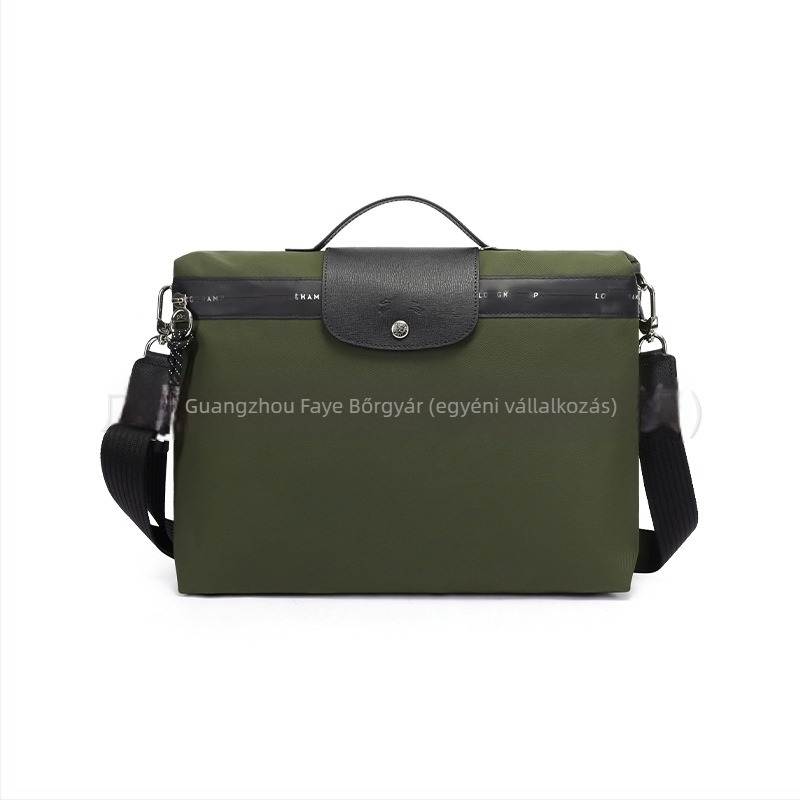 Valódi bőrből készült laptop táska, kopásálló, nylon belső, városi egyszerű stílus, vállon átvethető táska