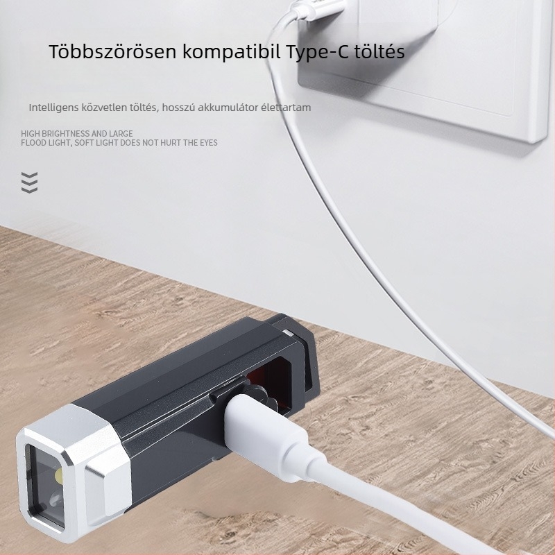 Kameradetektáló zseblámpa LED-del – kompakt, hordozható, többfunkciós vészvilágítás, 3W, 110mAh, újratölthető, 50 m hatótávolság