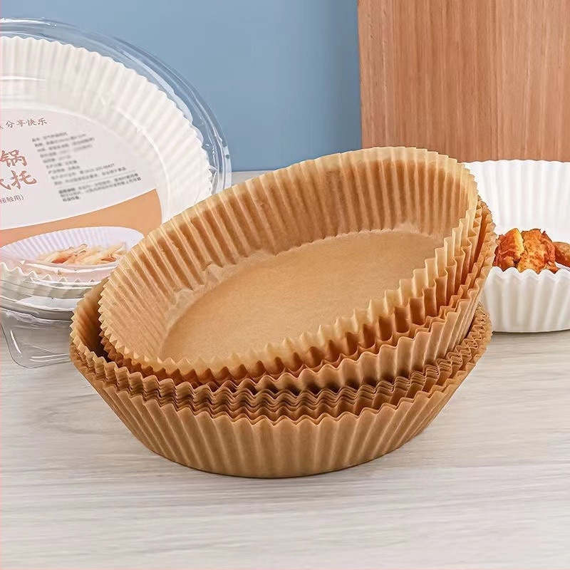 Légsütőhöz való sütőpapír – olajfelszívó, dupla oldalú szilikon bevonat sütőpapír, tepsihez, 35 g/m²