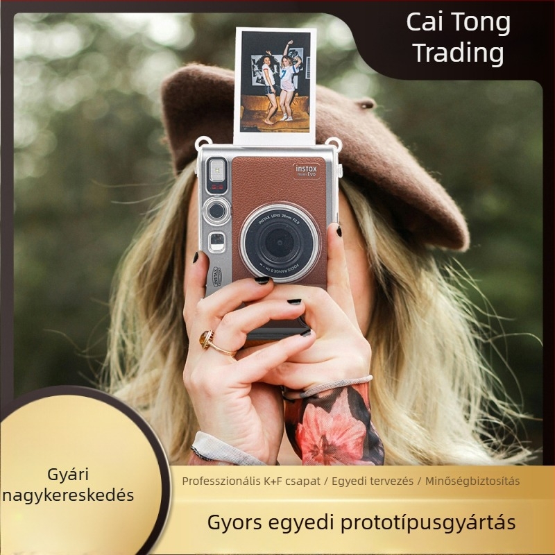 Átlátszó kristálytok Instax Mini Evo-hoz pánttal