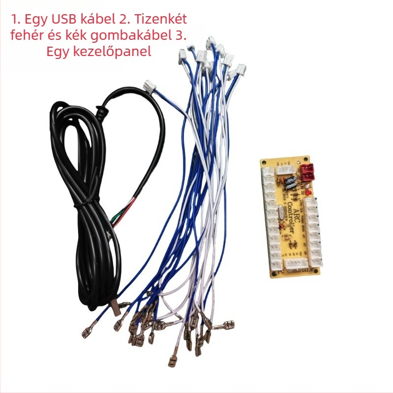 USB-s vezetékes arkád joystick PCB PC-hez és Raspberry Pi-hez — új rocker, késleltetés nélküli