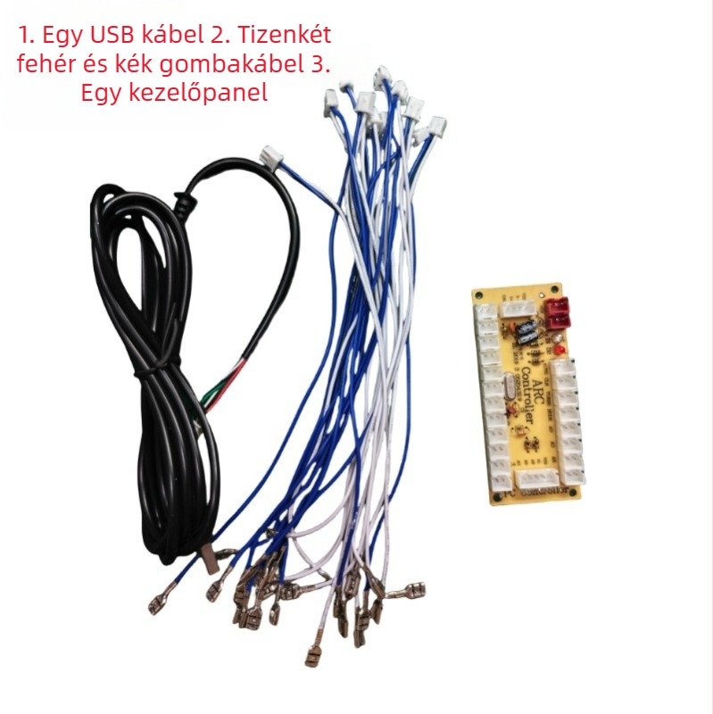 USB-s vezetékes arkád joystick PCB PC-hez és Raspberry Pi-hez — új rocker, késleltetés nélküli
