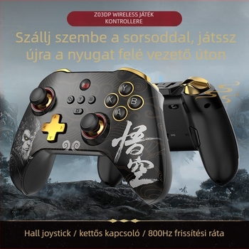 Z03DP Vezeték nélküli játékvezérlő Hall-Effect joystick alaplappal, USB-C, Két ravasz gomb, Kompatibilis PC, Switch, Android és iOS