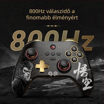 Z03DP Vezeték nélküli játékvezérlő Hall-Effect joystick alaplappal, USB-C, Két ravasz gomb, Kompatibilis PC, Switch, Android és iOS