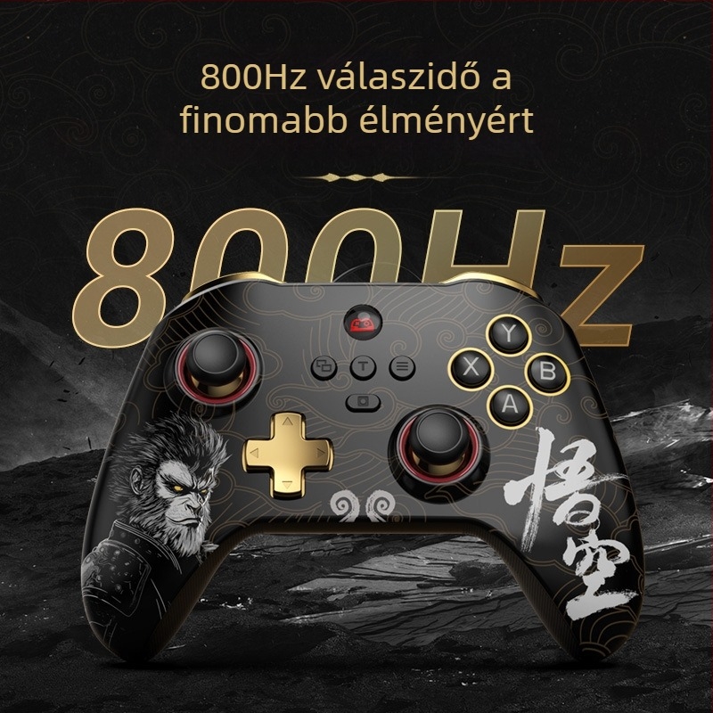 Z03DP Vezeték nélküli játékvezérlő Hall-Effect joystick alaplappal, USB-C, Két ravasz gomb, Kompatibilis PC, Switch, Android és iOS