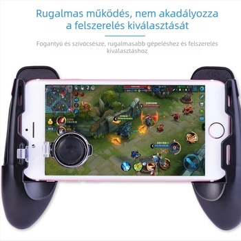 Vezeték nélküli mobil játékvezérlő, kompatibilis Honor of Kings és Peace Elite-vel, 3‑in‑1 pozíciós grip PUBG-hoz, PP műanyag tokozás, erővisszacsatolásos vibráció