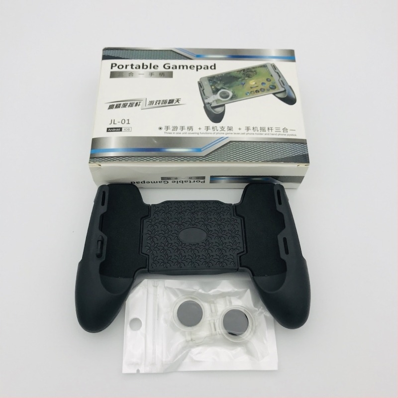 Vezeték nélküli mobil játékvezérlő, kompatibilis Honor of Kings és Peace Elite-vel, 3‑in‑1 pozíciós grip PUBG-hoz, PP műanyag tokozás, erővisszacsatolásos vibráció