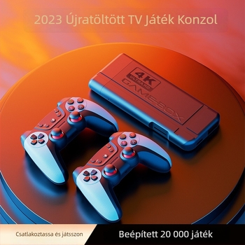 K9 otthoni TV-játék konzol, 2.4G vezeték nélküli kétfős mérkőzés-szimulátor, 32G/64G, HDMI