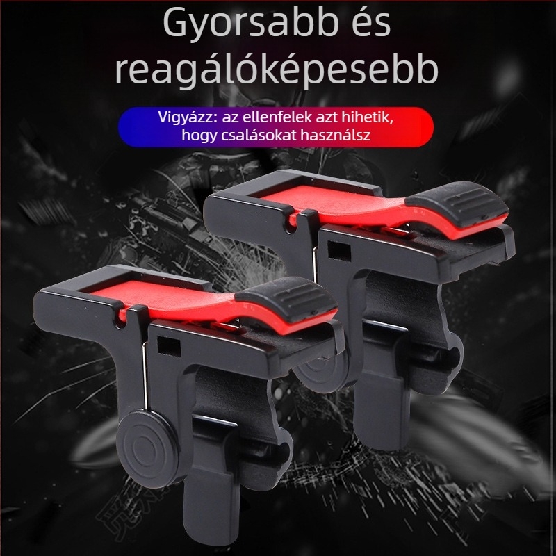 D9 mobil játékvezérlő ravaszgombokkal és rezgéssel — műanyag ház, kompatibilis mobiltelefonokkal, súly 0,9
