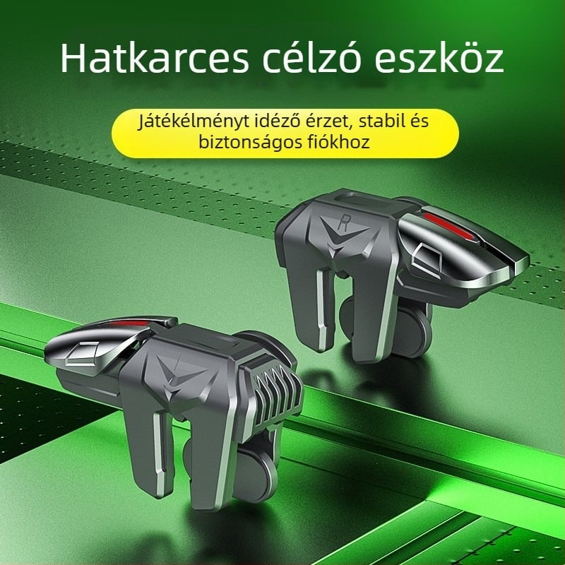 G21 mobil játékkontroller hatujjas összekapcsolással, kettős irányítással és segédlövés gombokkal (PS-2 interfész; vezeték nélküli kapcsolat; alumínium-ABS; kompatibilis iPhone és Android)