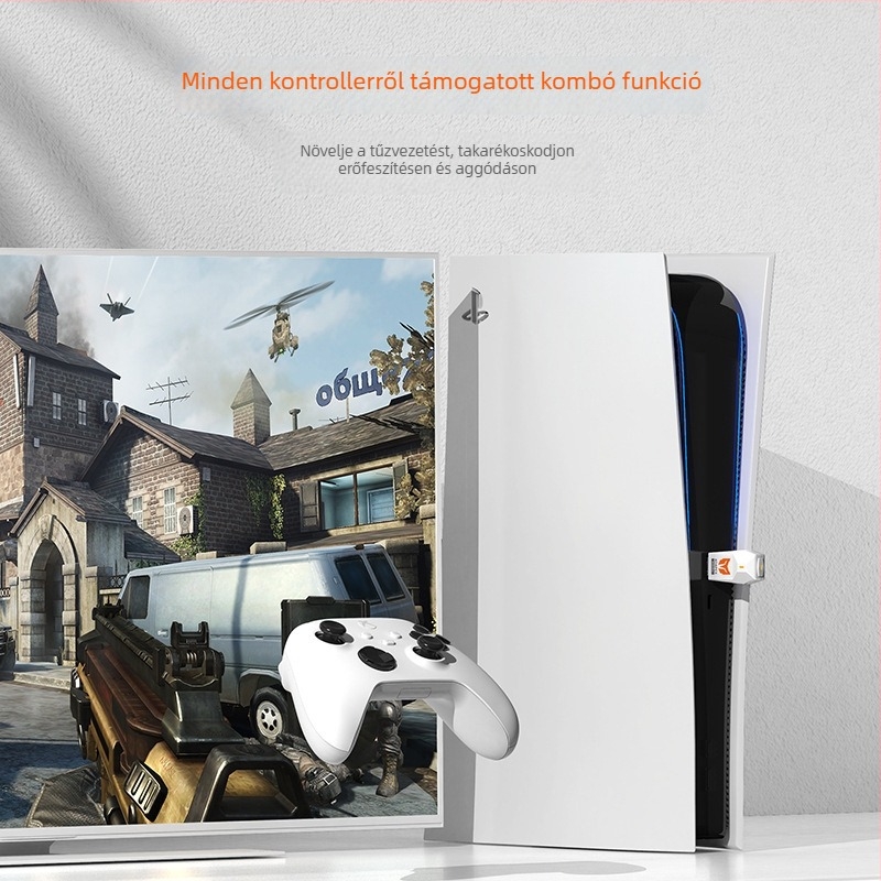 R100 Pro Vezeték nélküli Bluetooth kontrollerek átalakító Switch, PS5, PS4, Xbox, PC számára — USB interfész • ABS anyag • joystick kalibrálás • rezgés nélkül