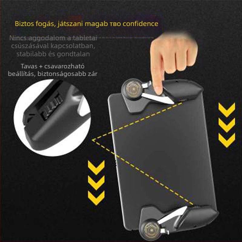 MEMO AK-PAD6K Tabletás játékkontroller, vezeték nélküli, PS/2 felület, ABS + fém, 1 játékos