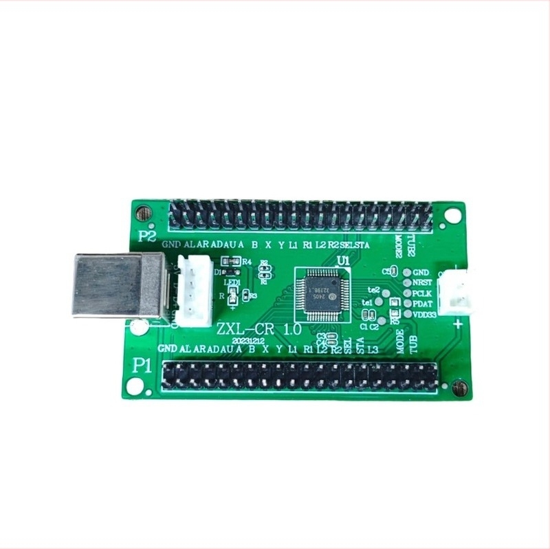 Kábeles kétszemélyes arcade joystick USB-vezérlő, USB-CR01 modell, FR4 ház, kompatibil PC/PS3/Set-top Box/Smart TV/Android