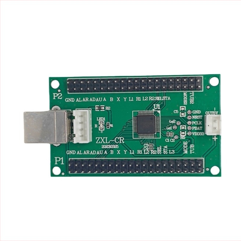 Kábeles kétszemélyes arcade joystick USB-vezérlő, USB-CR01 modell, FR4 ház, kompatibil PC/PS3/Set-top Box/Smart TV/Android
