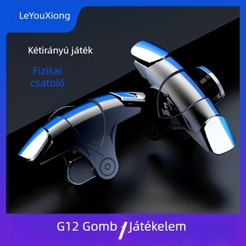G12 vezeték nélküli okostelefon joystick PUBG négyujjas vezérlés és segített lövés, ABS váz