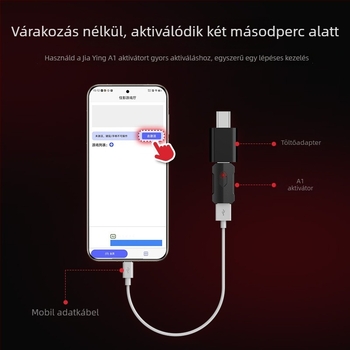Androidos játékhoz aktivátor USB-s, vezetékes billentyűzettel és egérrel mobilos játékokra (PUBG Mobile) — ABS anyag